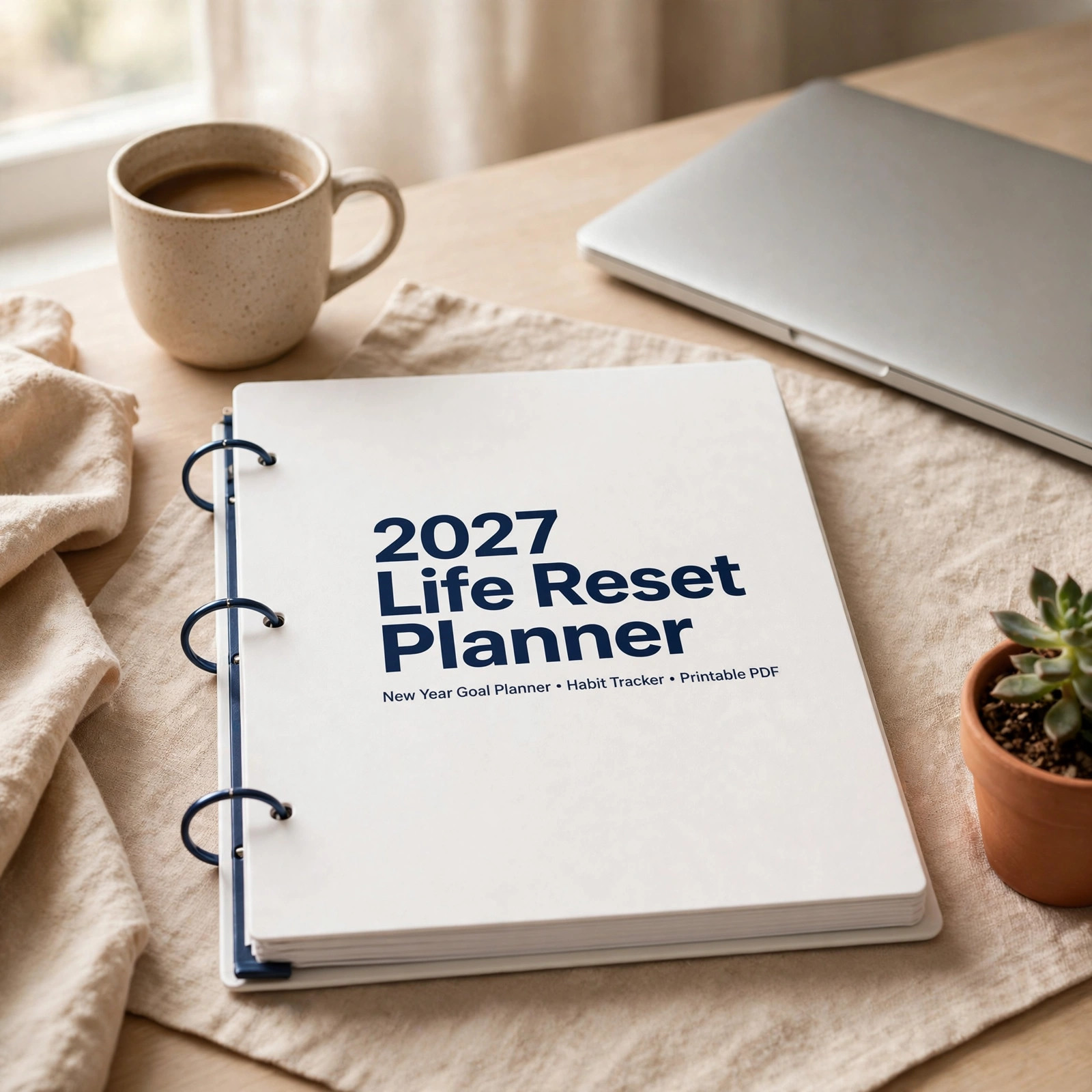 2027 Life Reset Planner Printable cover