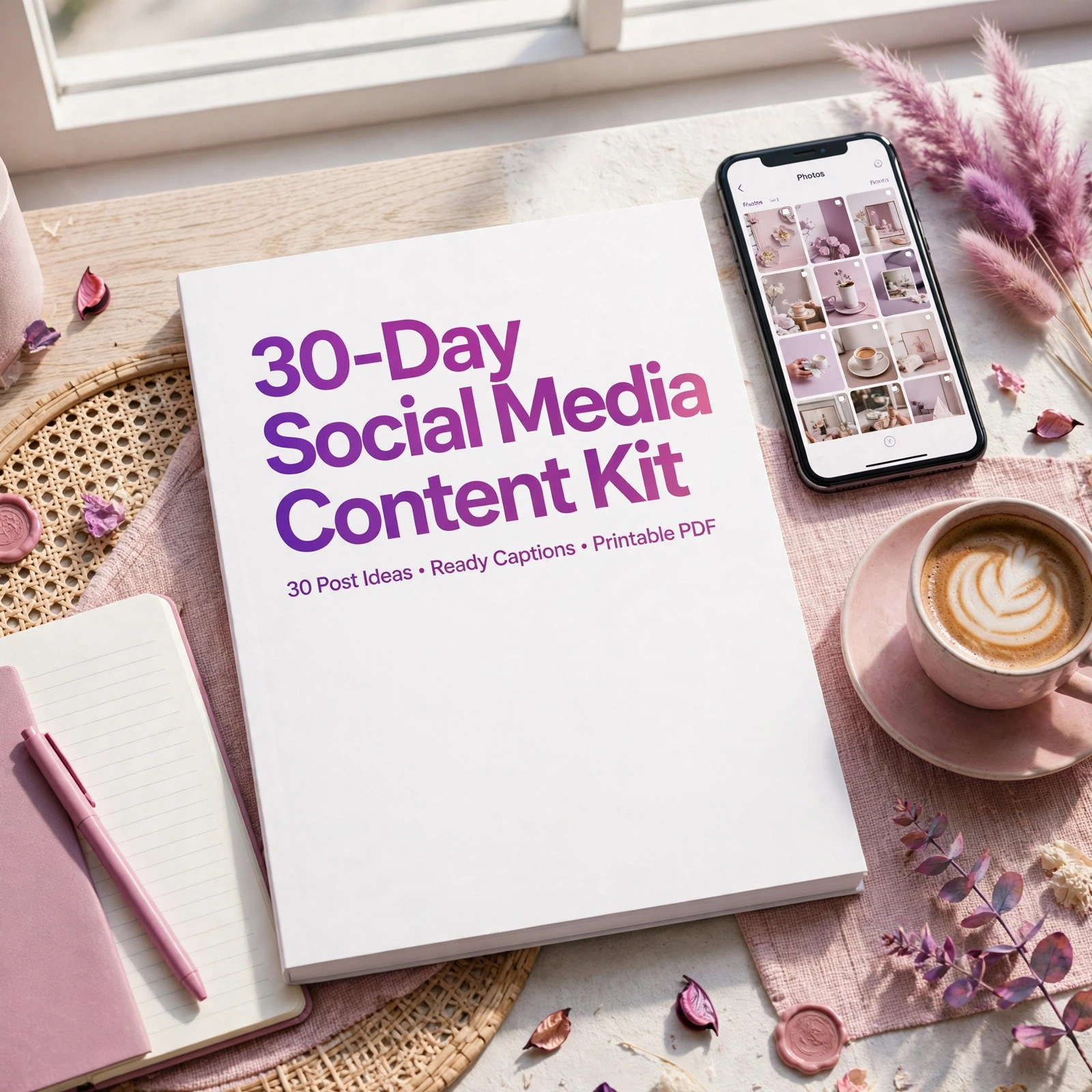 30-Day Social Media Content Kit for Small Business cover