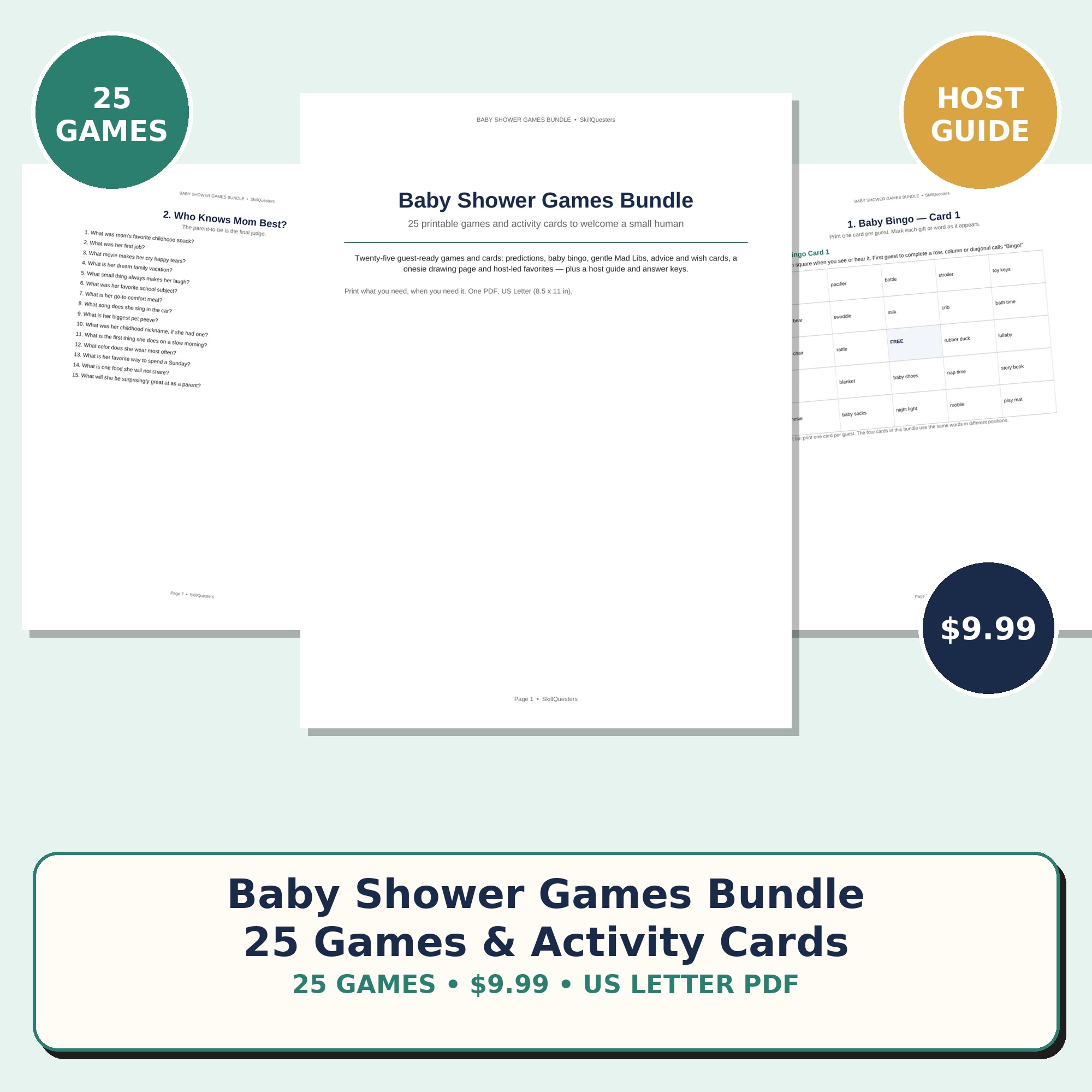 Baby Shower Games Bundle cover
