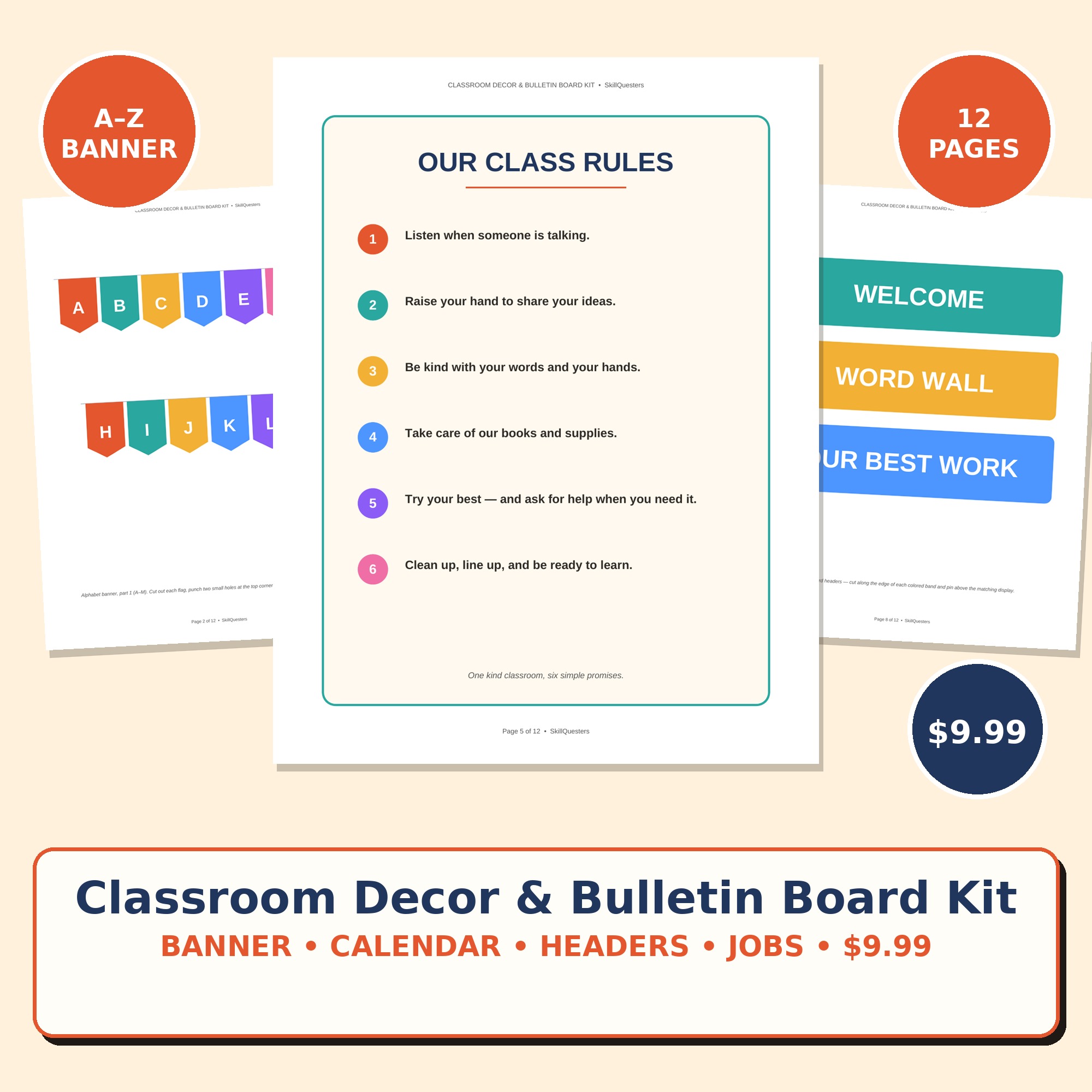 Classroom Decor & Bulletin Board Kit cover