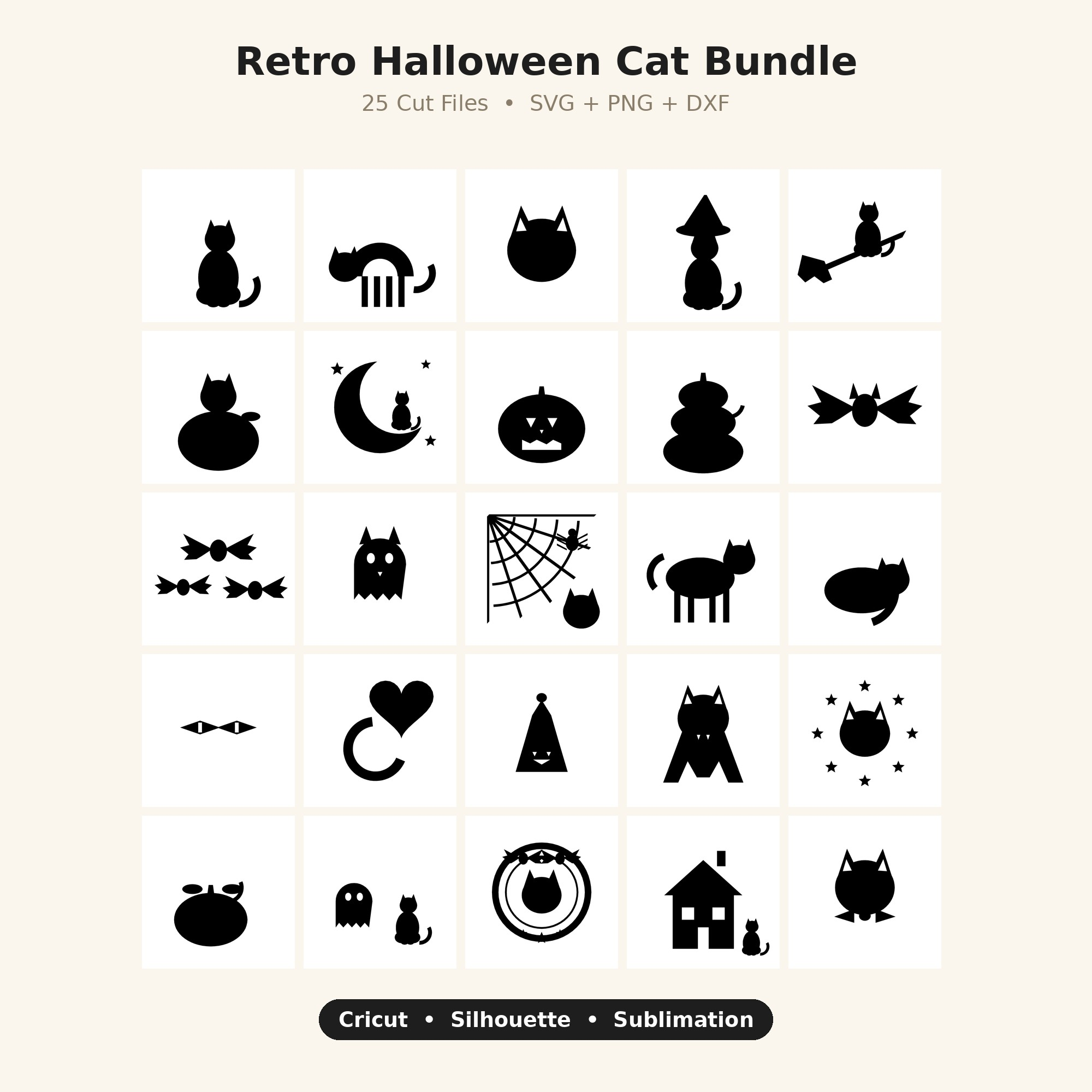 Halloween Cat SVG Bundle cover