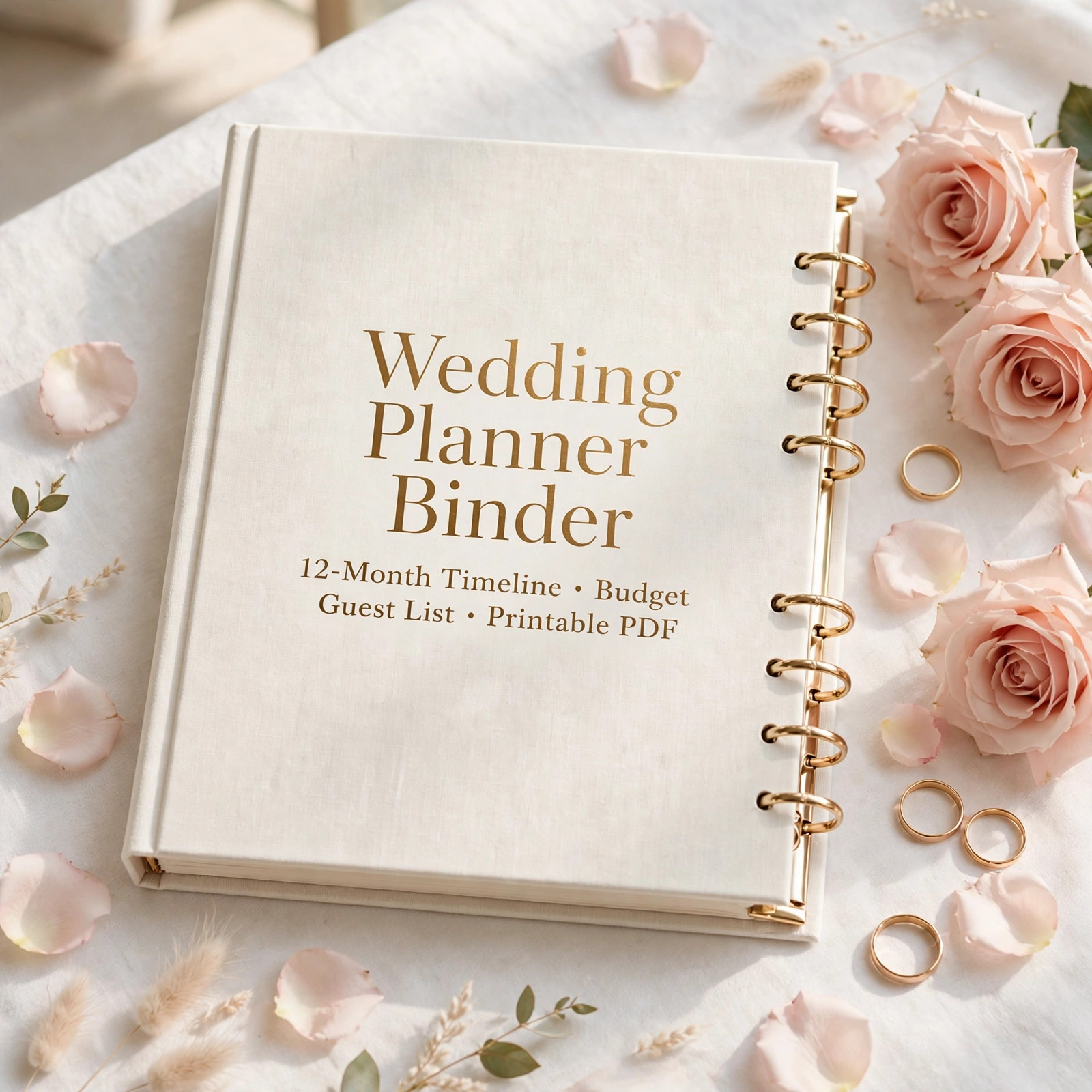 Wedding Planner Binder Printable cover